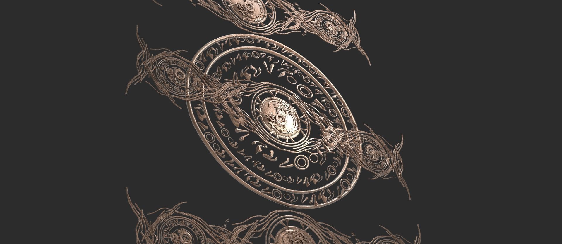 DR Strange influenced Time device pattern 2 designs  3D model_1