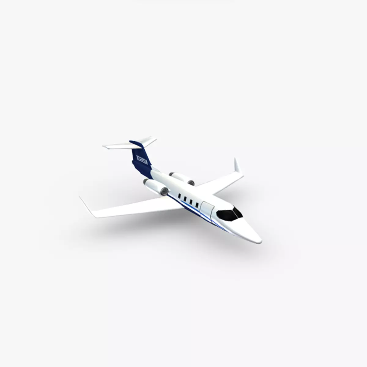 Learjet 25 3D model