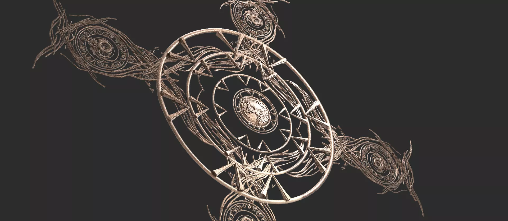 Merlins Dragon Cross pattern 2  3D model_0