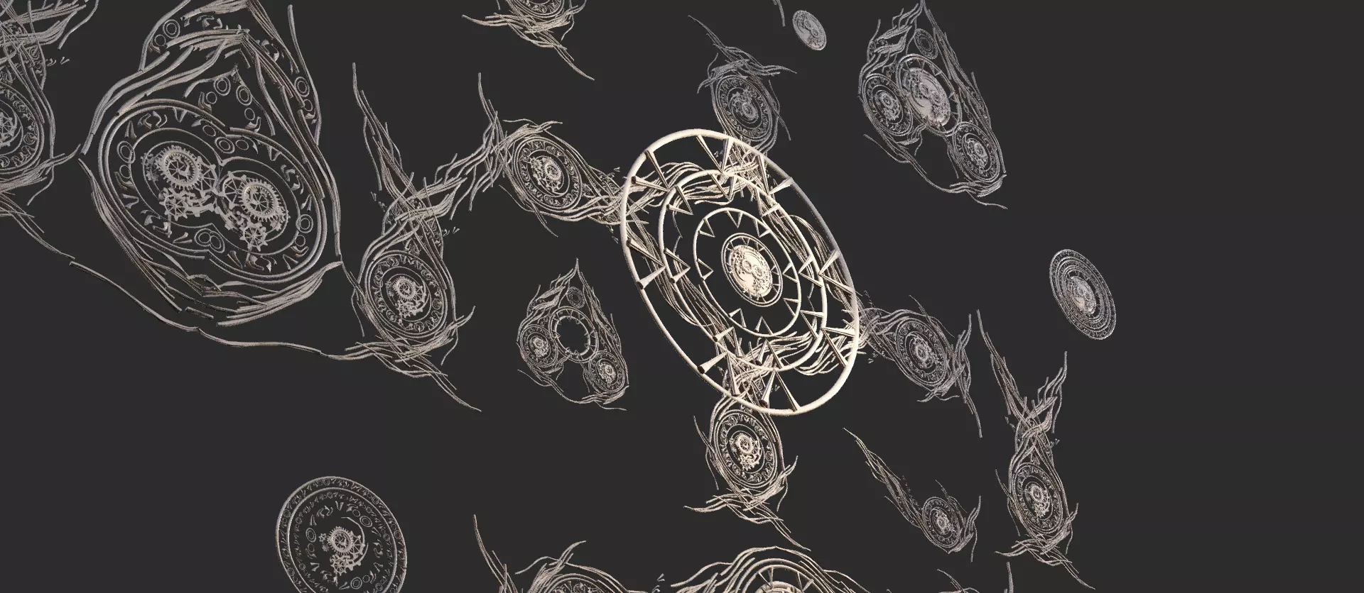 Merlin wizard pattern collection 3D model