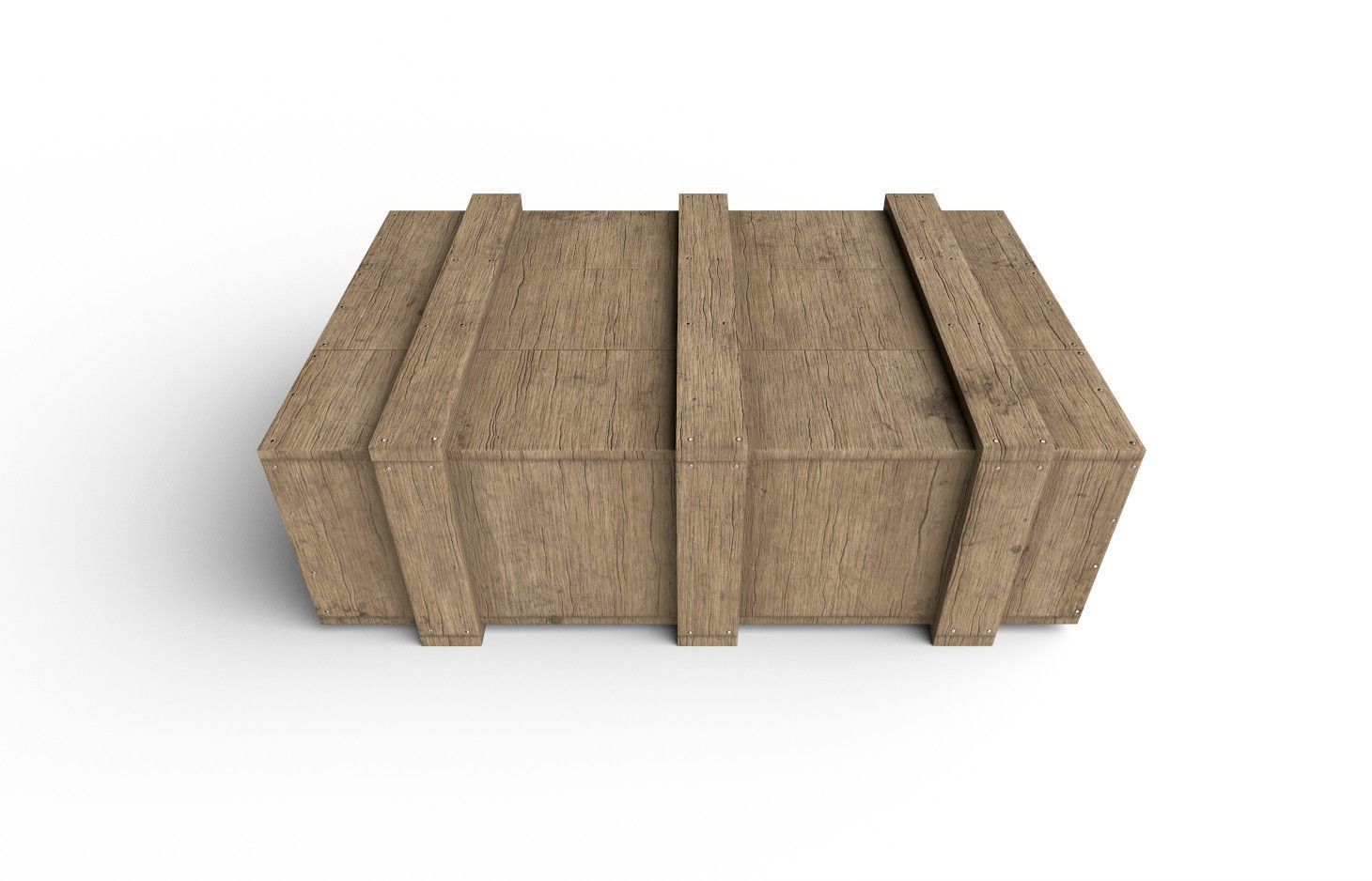 Wooden Crate M20 Low-poly 3D model_2