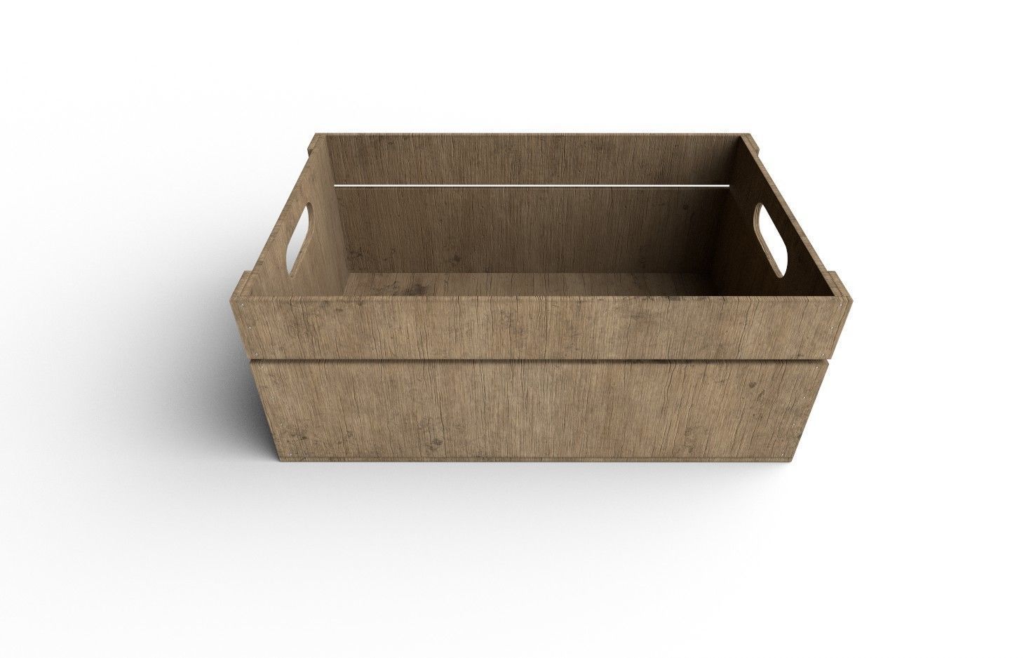 Wooden Crate M19 Low-poly 3D model_4
