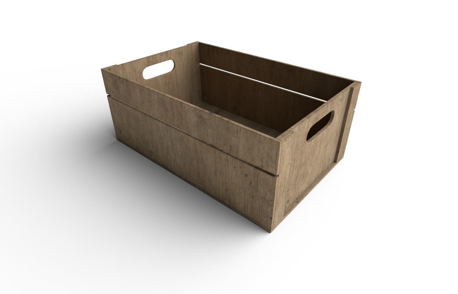 Wooden Crate M19 Low-poly 3D model_5