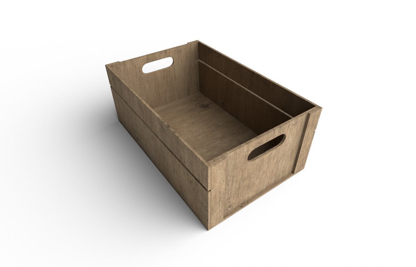 Wooden Crate M19 Low-poly 3D model_6