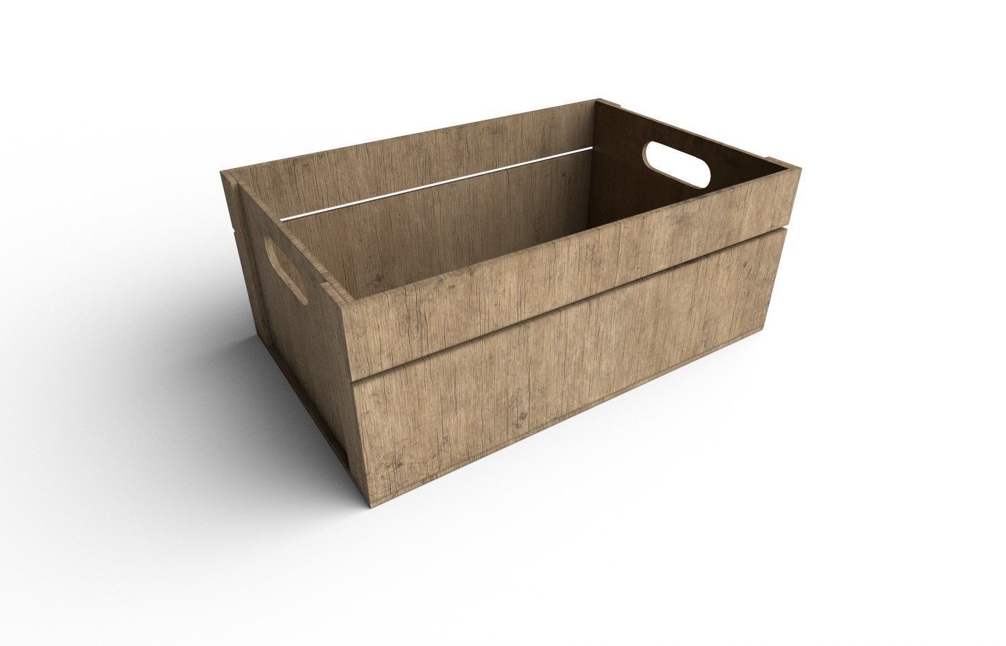 Wooden Crate M19 Low-poly 3D model_3