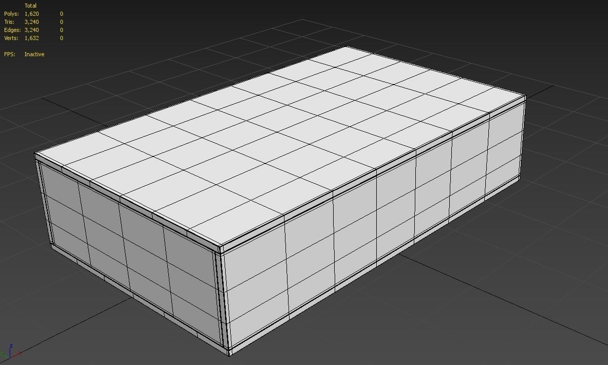 Wooden Crate M18 Low-poly 3D model_2