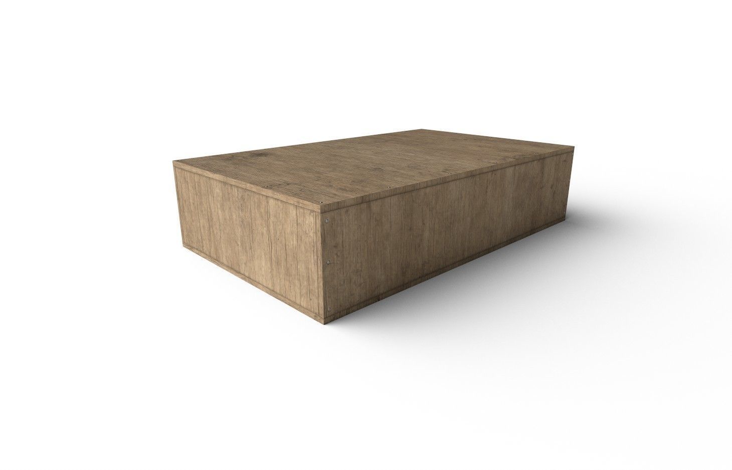 Wooden Crate M18 Low-poly 3D model_6