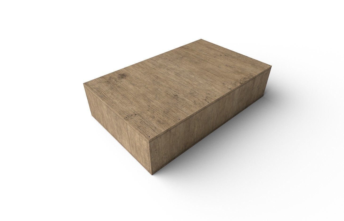 Wooden Crate M18 Low-poly 3D model_5