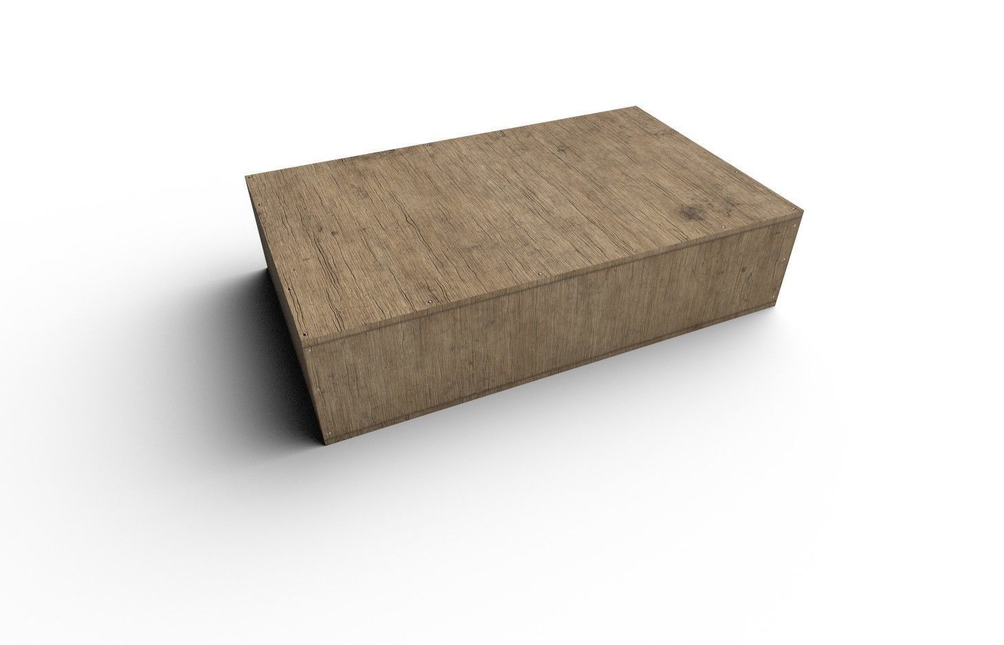 Wooden Crate M18 Low-poly 3D model_3