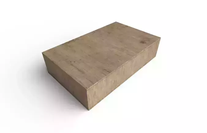 Wooden Crate M18 Low-poly 3D model