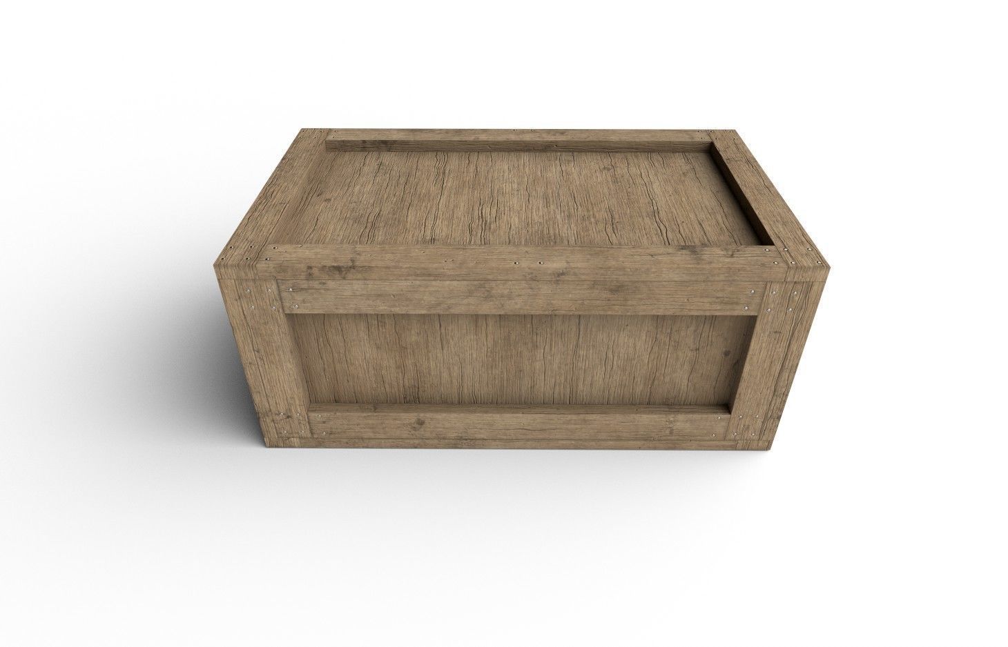 Wooden Crate M17 Low-poly 3D model_4