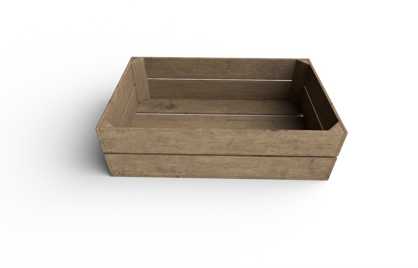 Wooden Crate M16 Low-poly 3D model_3