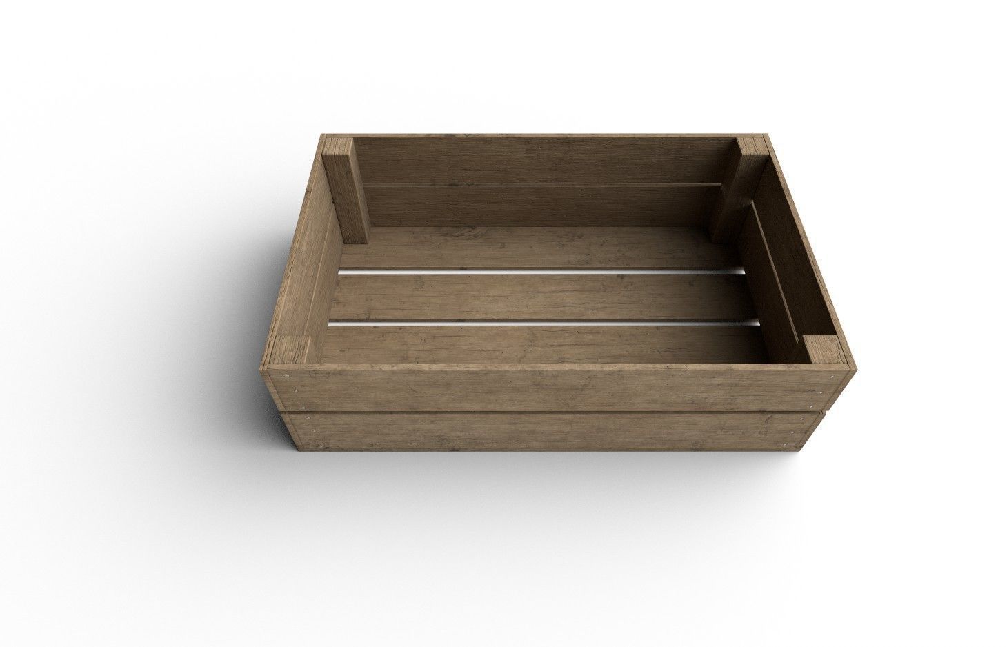 Wooden Crate M15 Low-poly 3D model_6