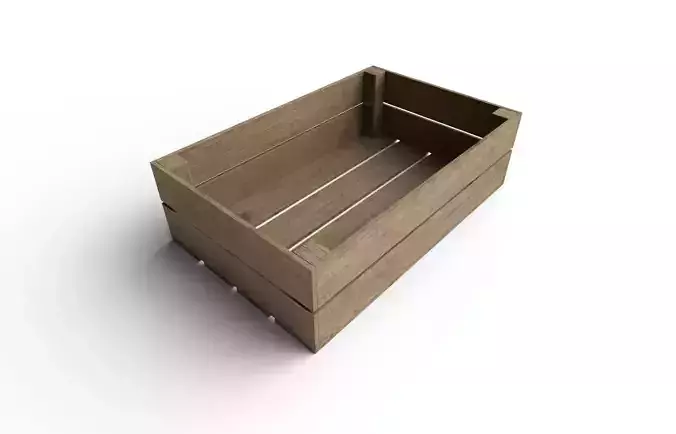 Wooden Crate M15 Low-poly 3D model