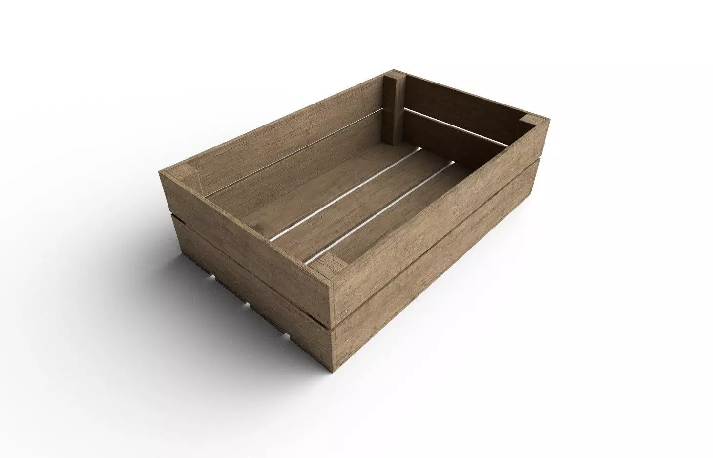 Wooden Crate M15 Low-poly 3D model_0