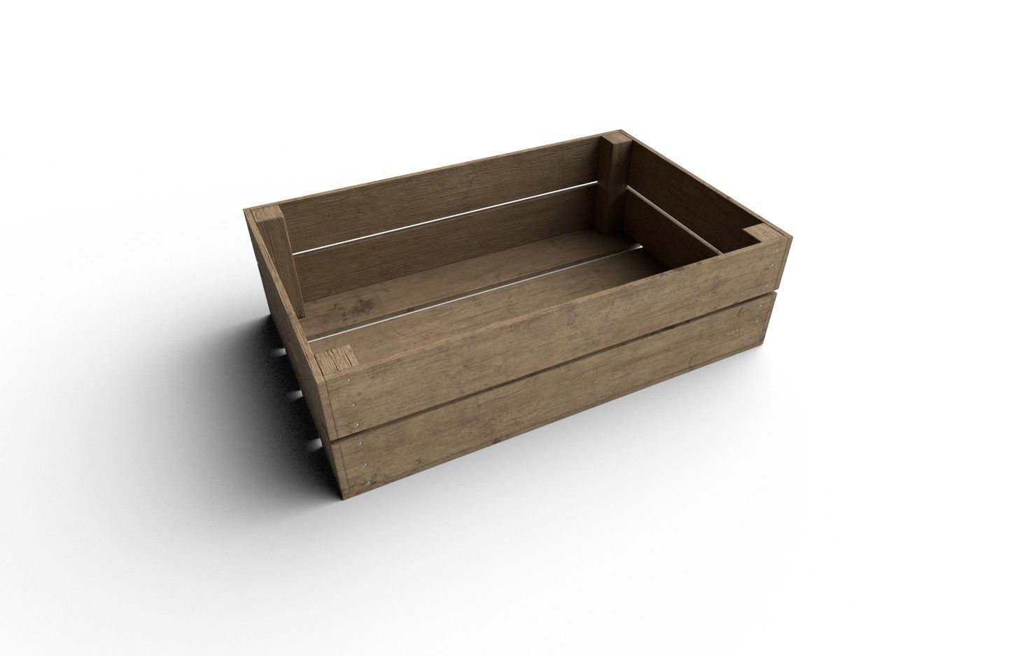 Wooden Crate M15 Low-poly 3D model_3