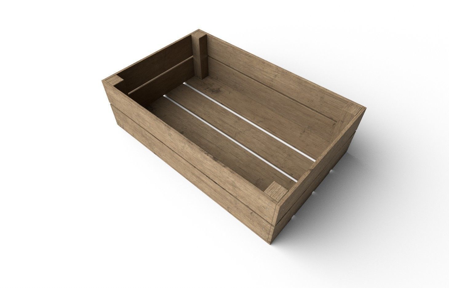 Wooden Crate M15 Low-poly 3D model_4