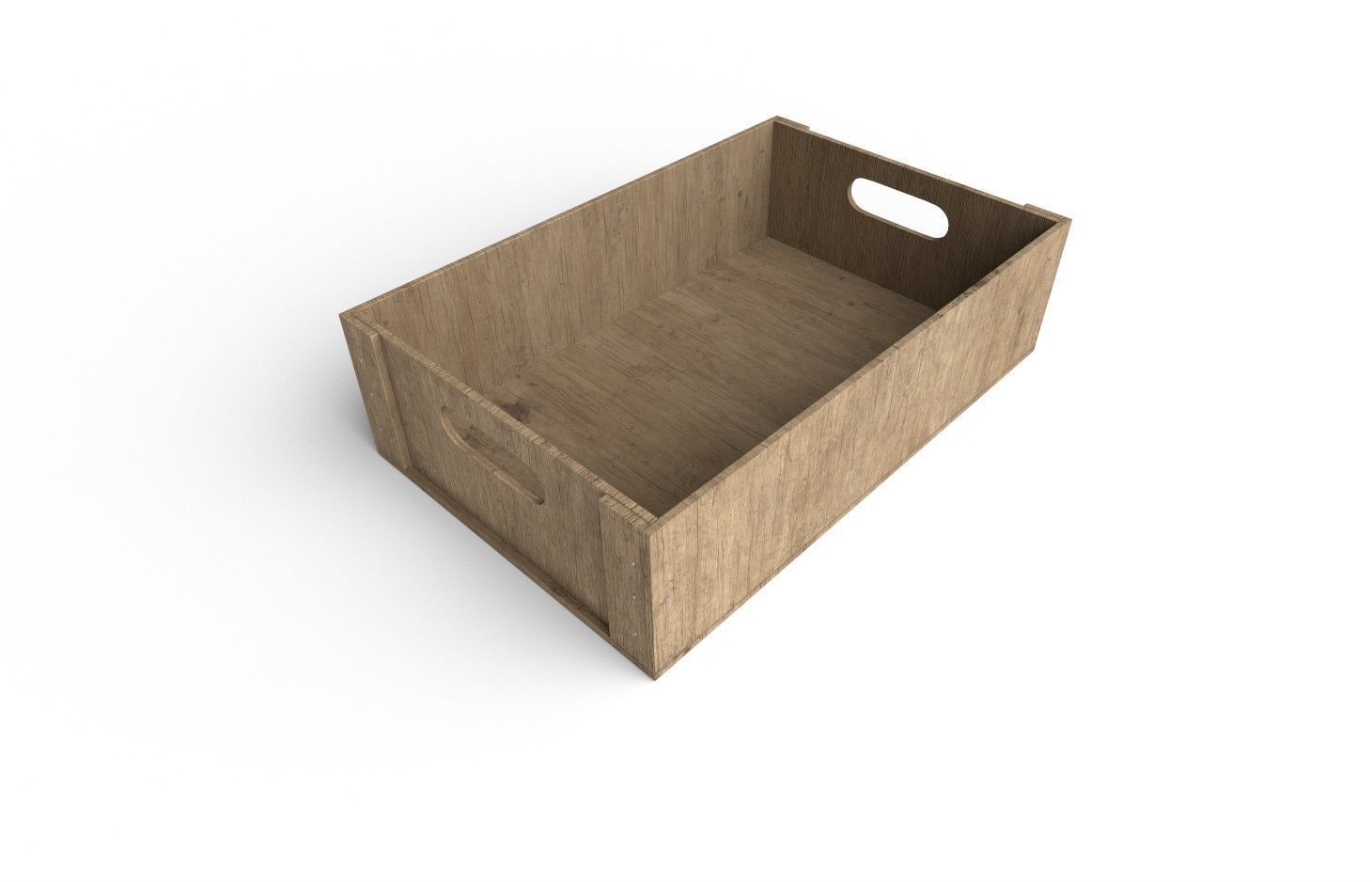 Wooden Crate M12 Low-poly 3D model_2
