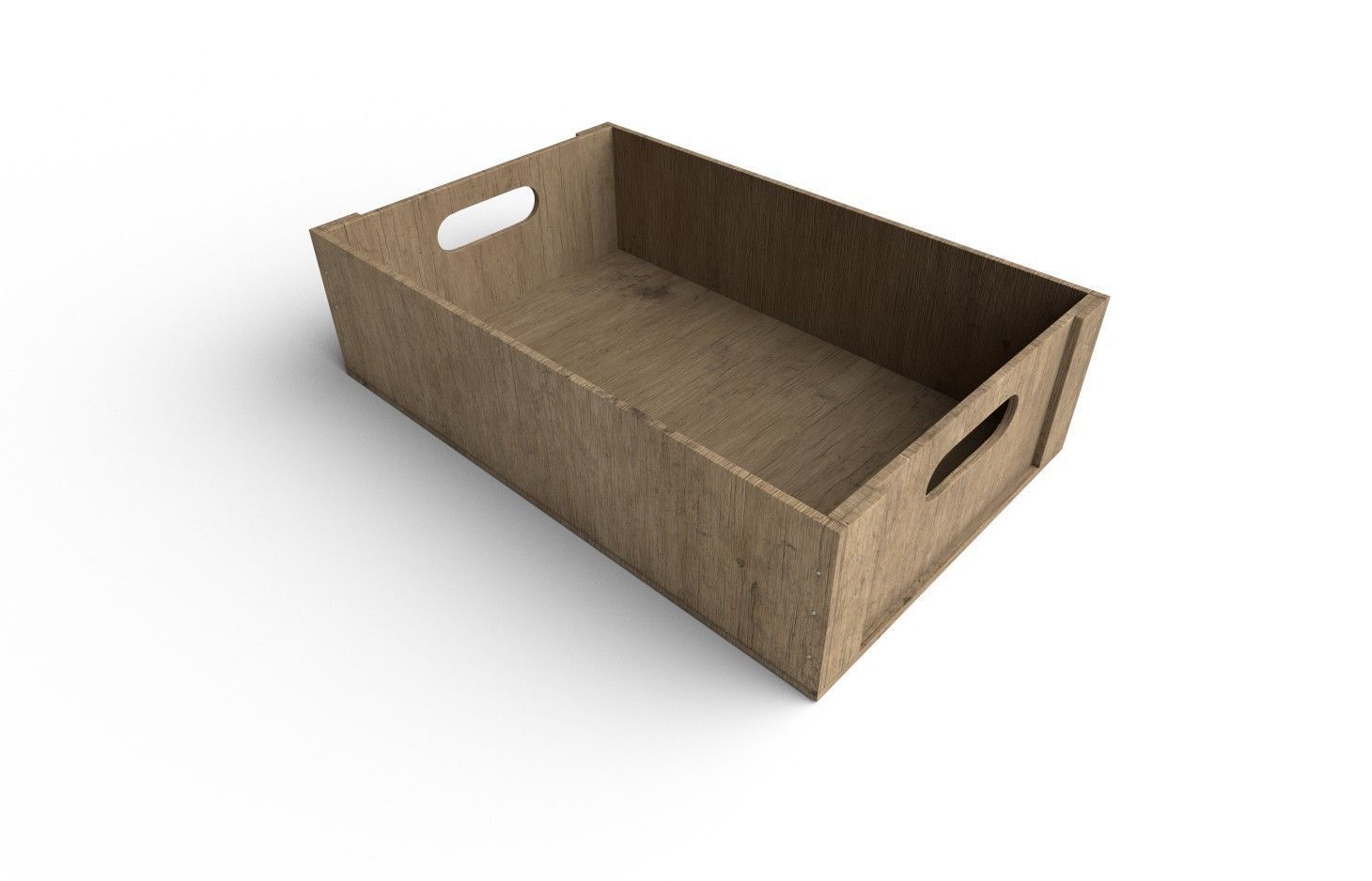 Wooden Crate M12 Low-poly 3D model_4