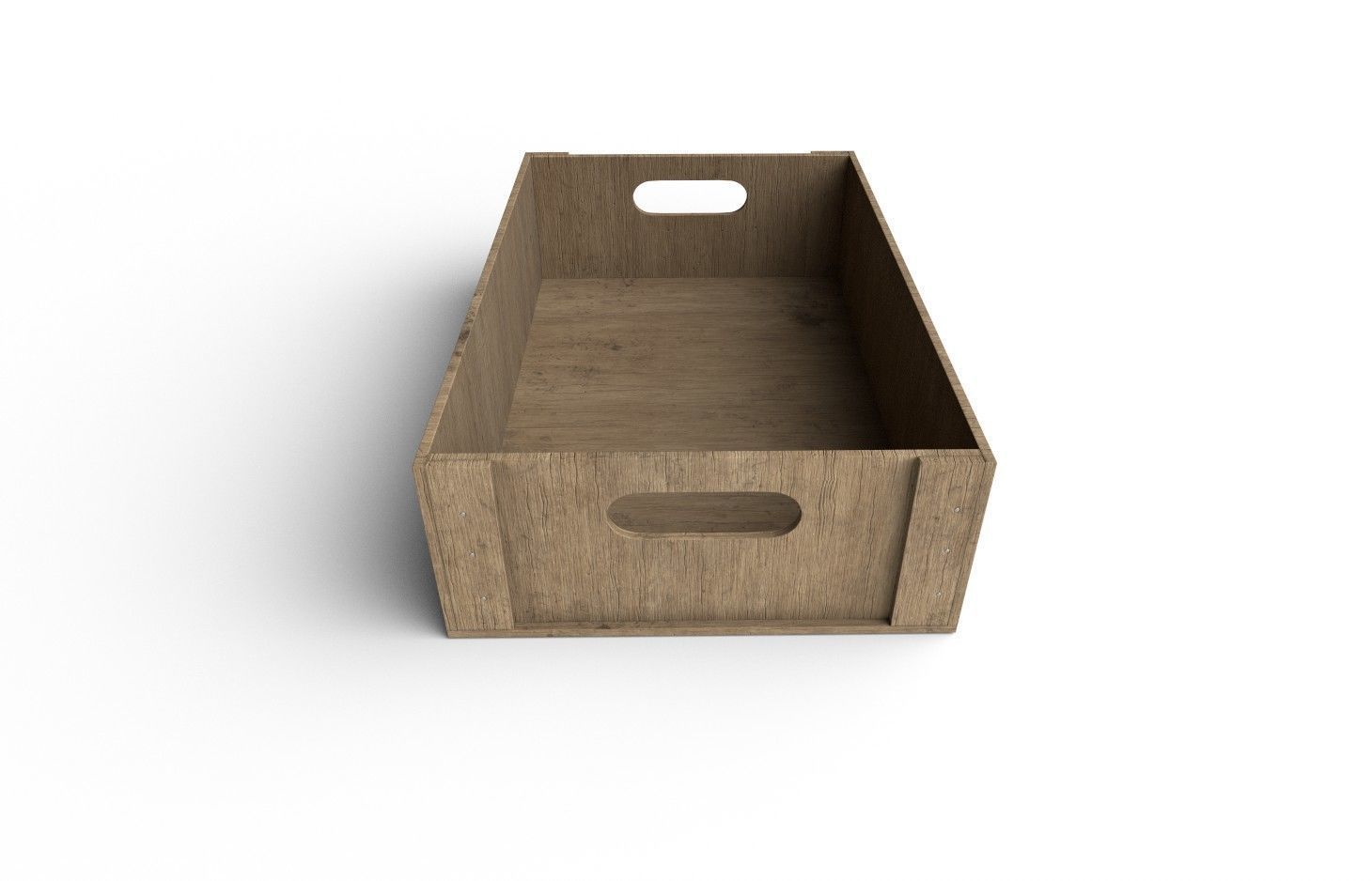 Wooden Crate M12 Low-poly 3D model_5