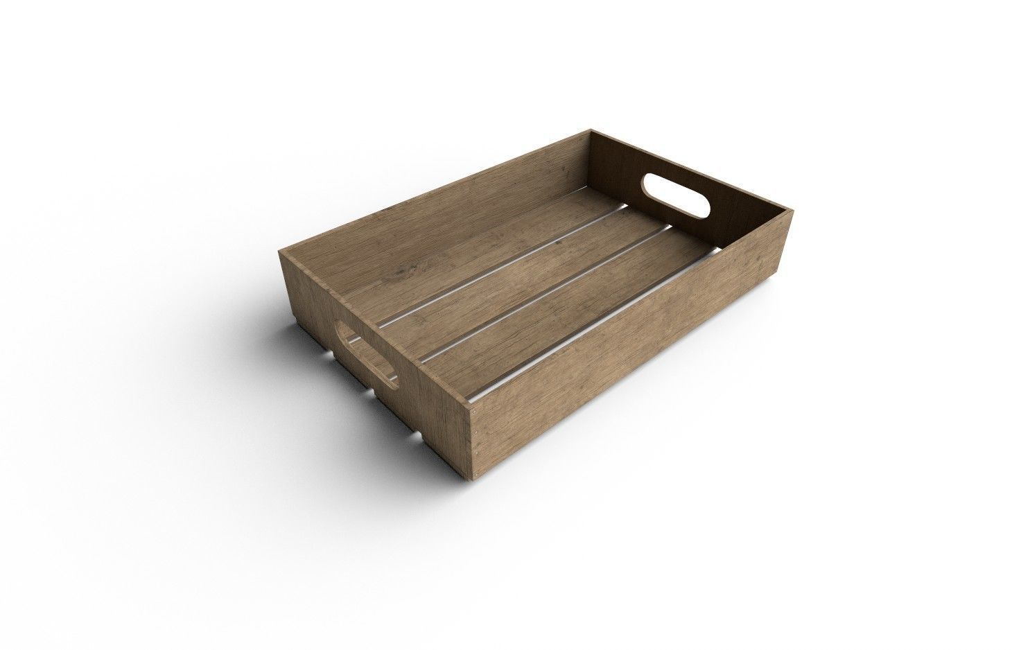 Wooden Crate M11 Low-poly 3D model_3