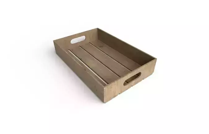 Wooden Crate M11 Low-poly 3D model