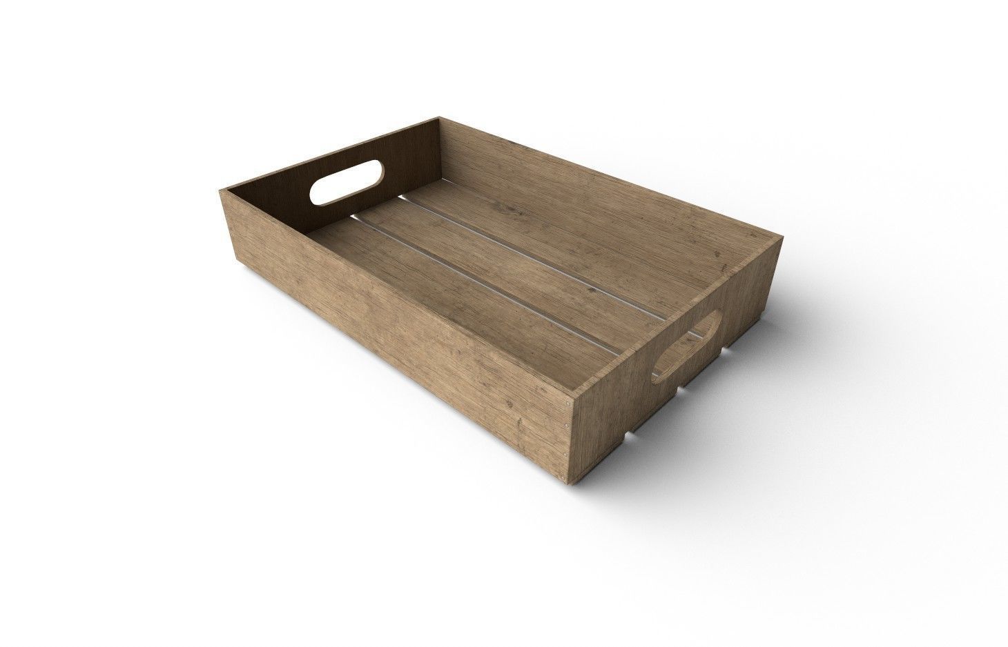 Wooden Crate M11 Low-poly 3D model_5