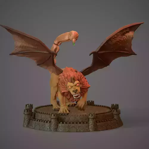 Heroes 3 Manticore of Dungeon  3D print model