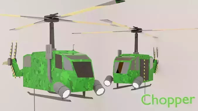 Cartoon Helicopter 
