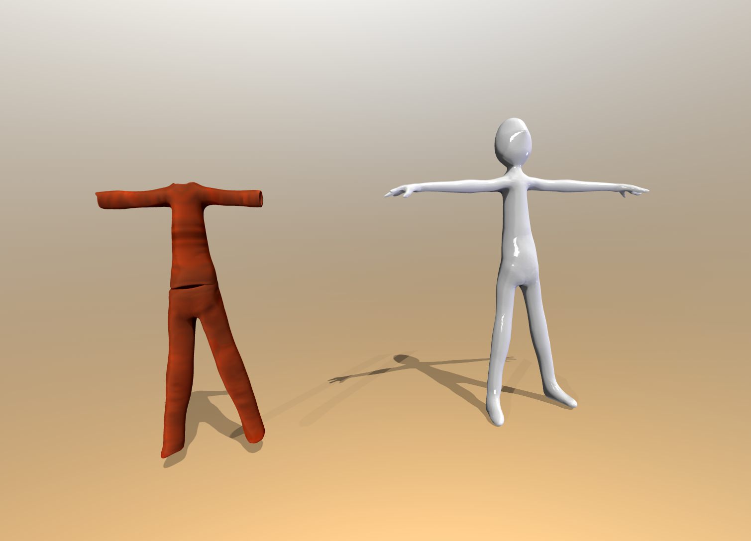 Rigged Stick Figure Free low-poly 3D model_1