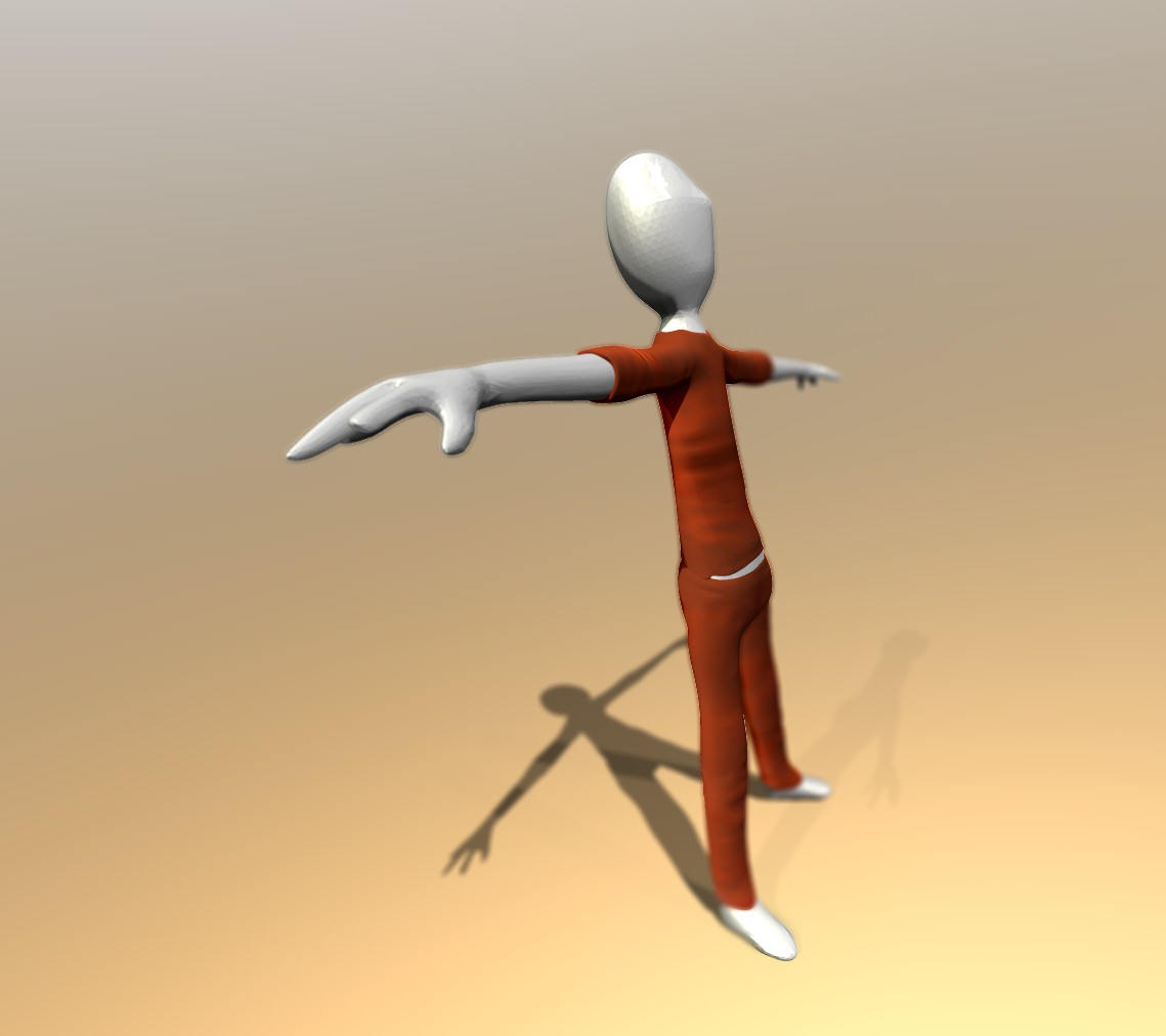 Rigged Stick Figure Free low-poly 3D model_7