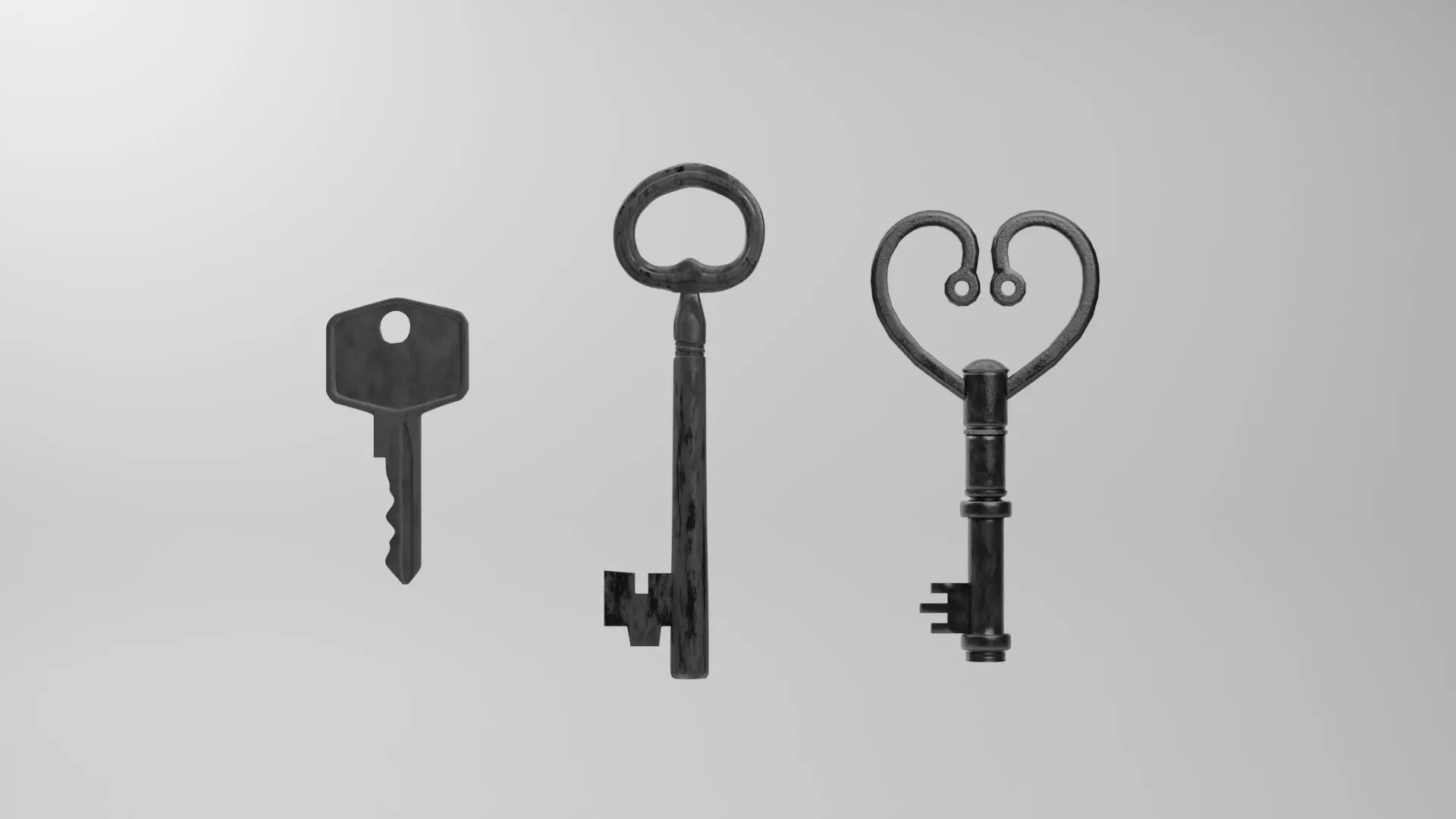 set of keys  3D model_0