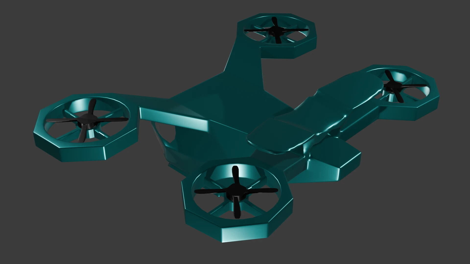 Lightweight drone 3D model_4