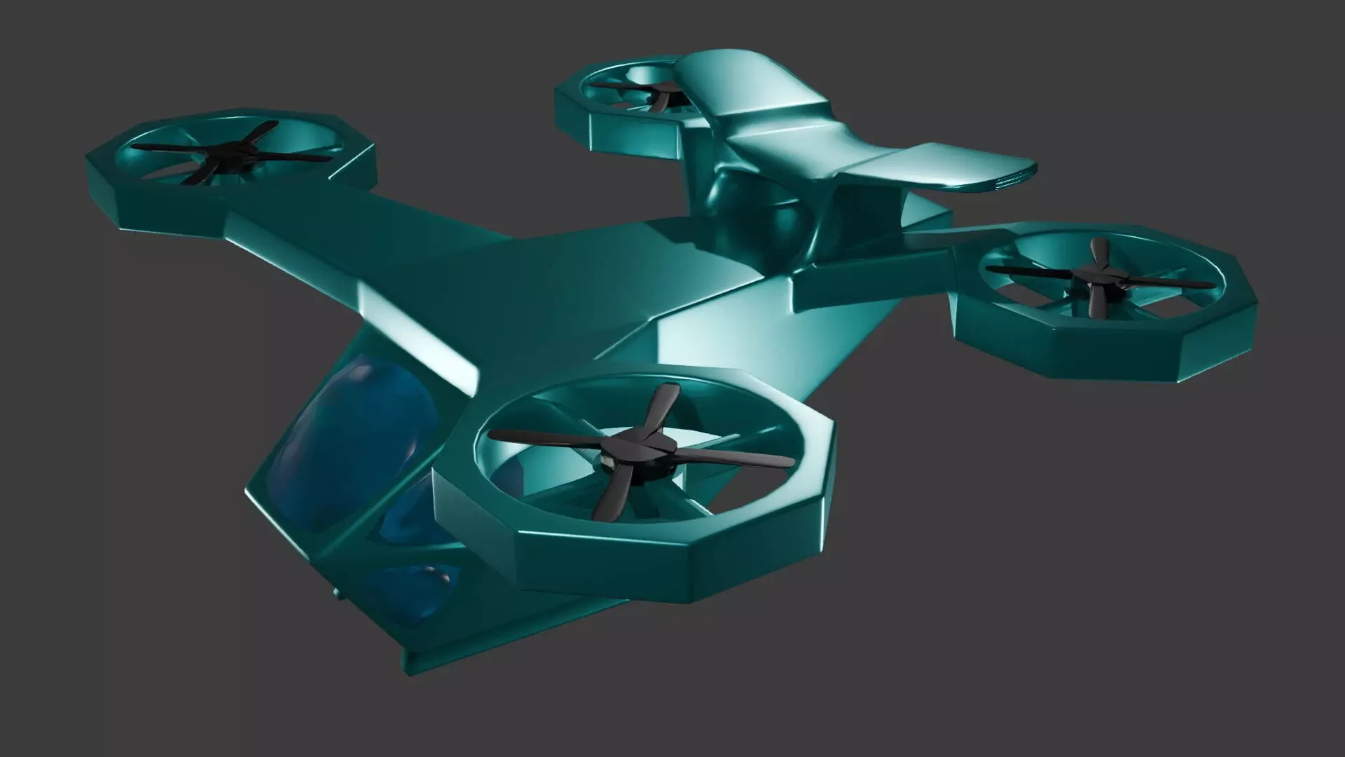 Lightweight drone 3D model_0
