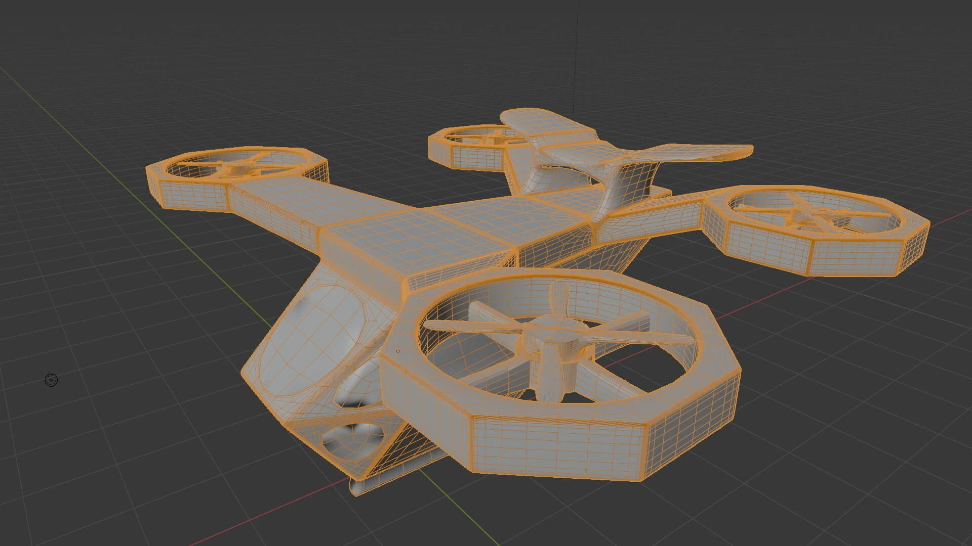 Lightweight drone 3D model_2
