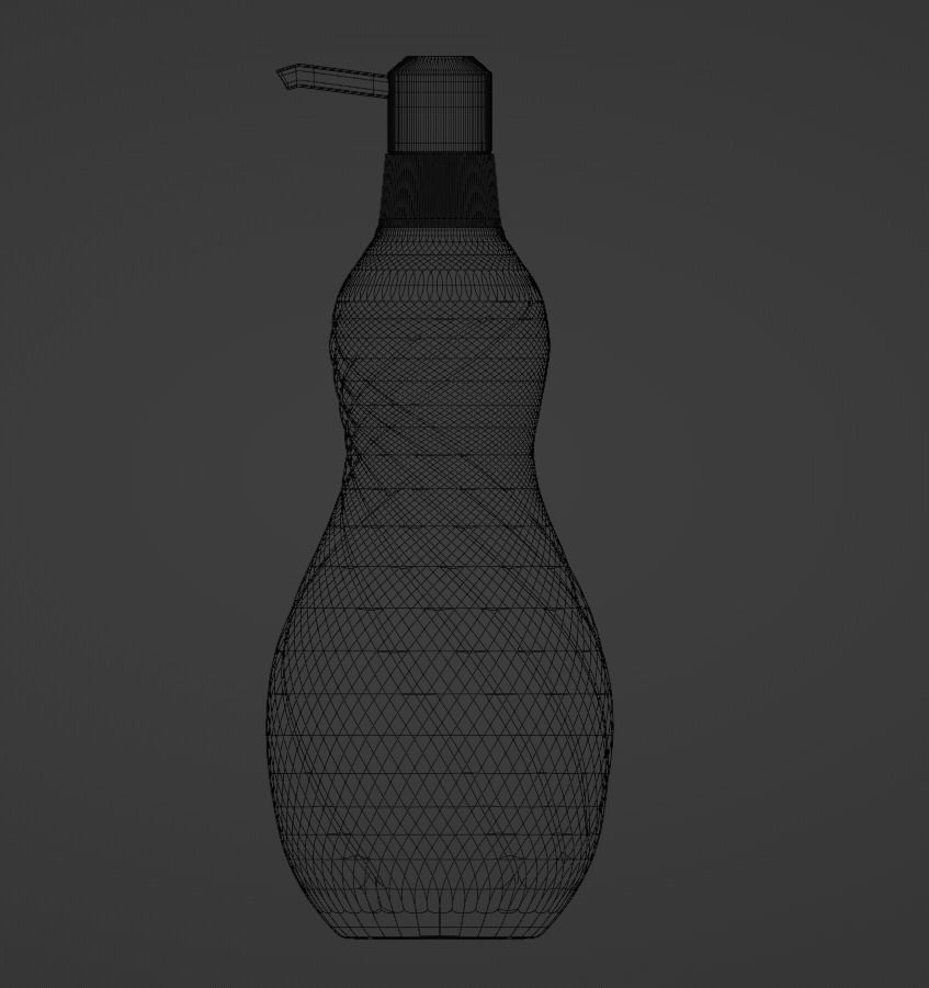 Shampo bottle 3D model_4