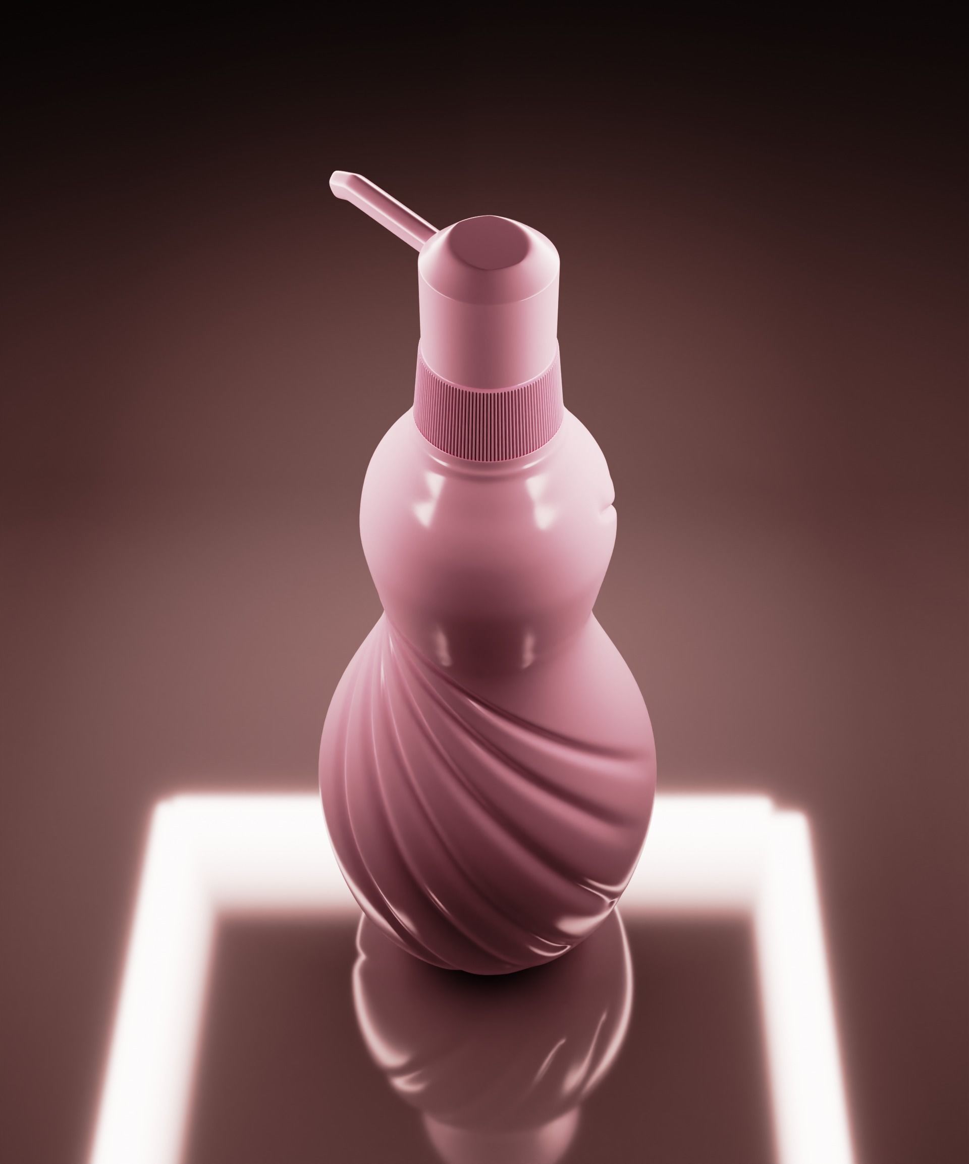 Shampo bottle 3D model_2