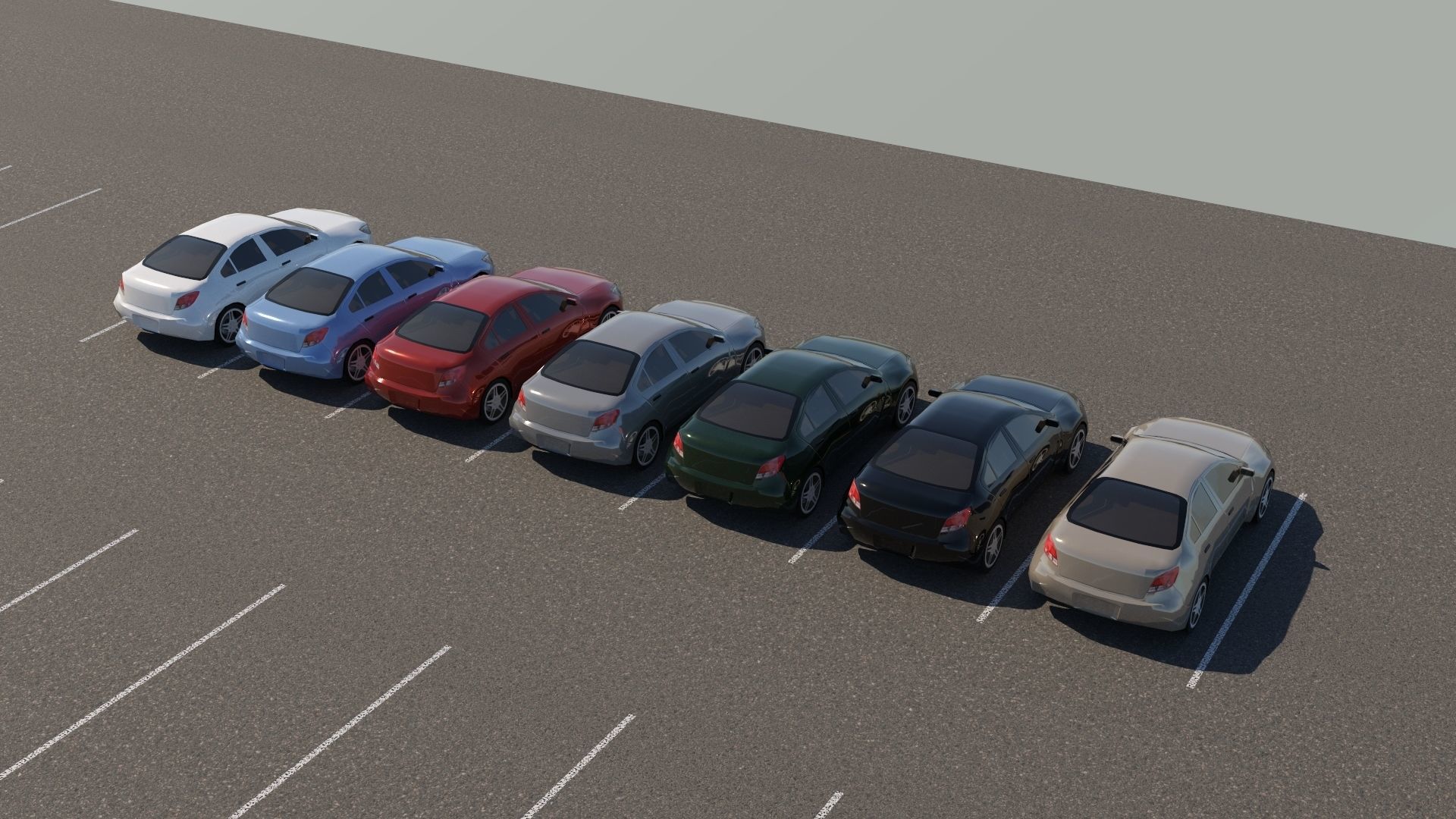 R3DP Low-Poly PBR American Cars - Buick Regal Low-poly 3D model_1