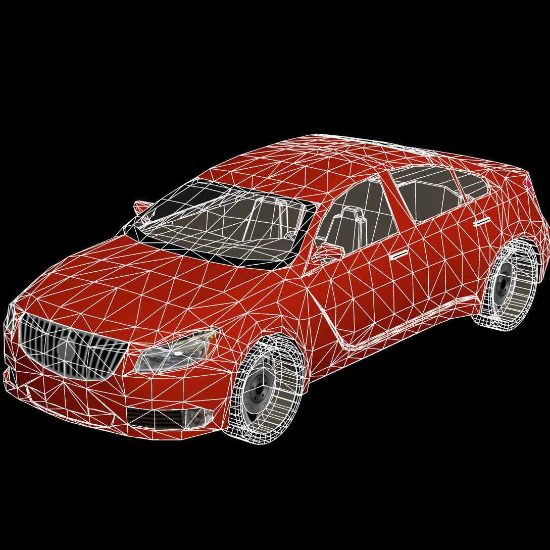 R3DP Low-Poly PBR American Cars - Buick Regal Low-poly 3D model_2
