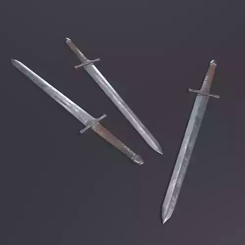 Sword - PBR game ready 3d weapon Low-poly 3D game ready model