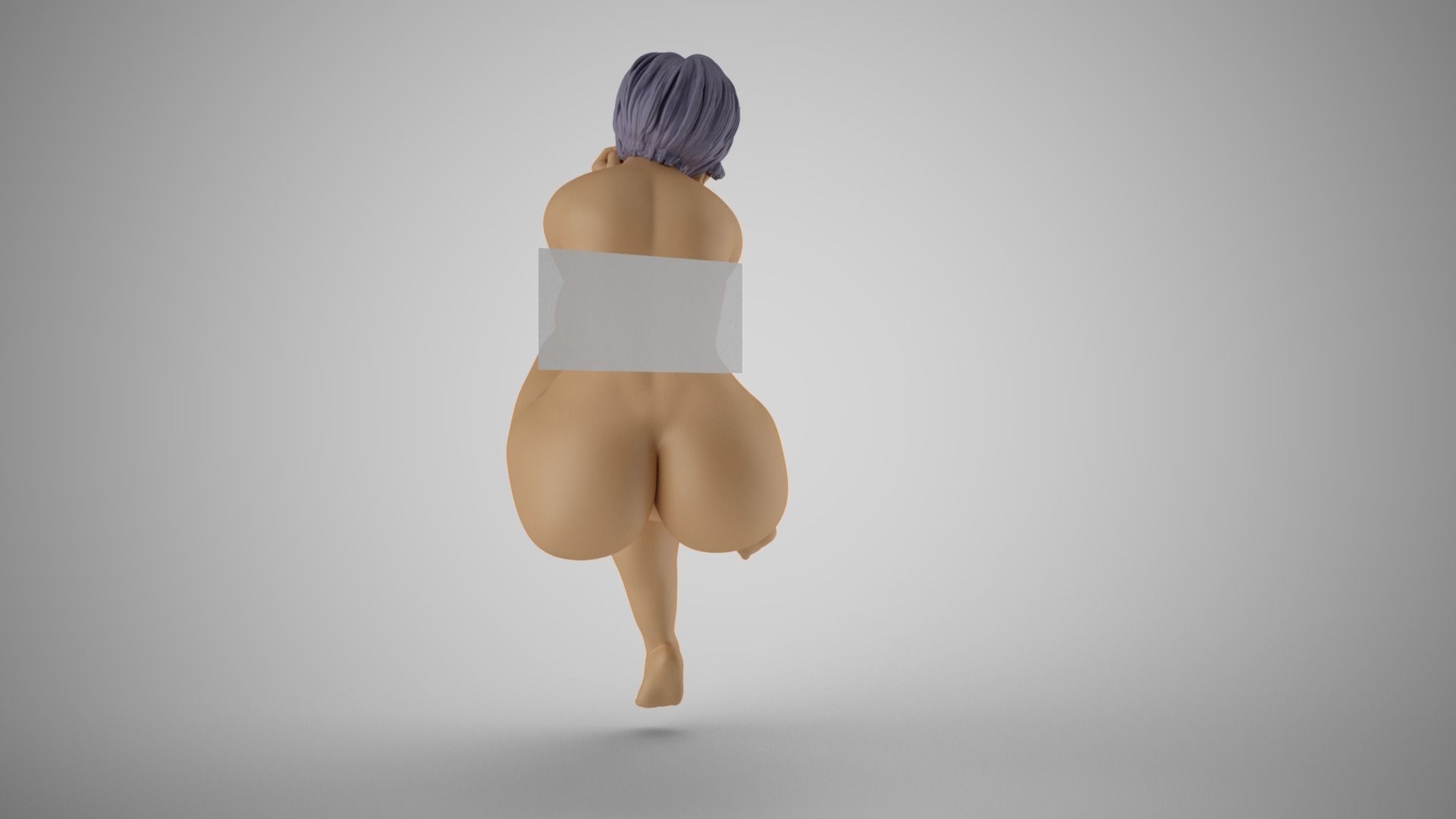 Woman with Hands on Face 3D print model_7