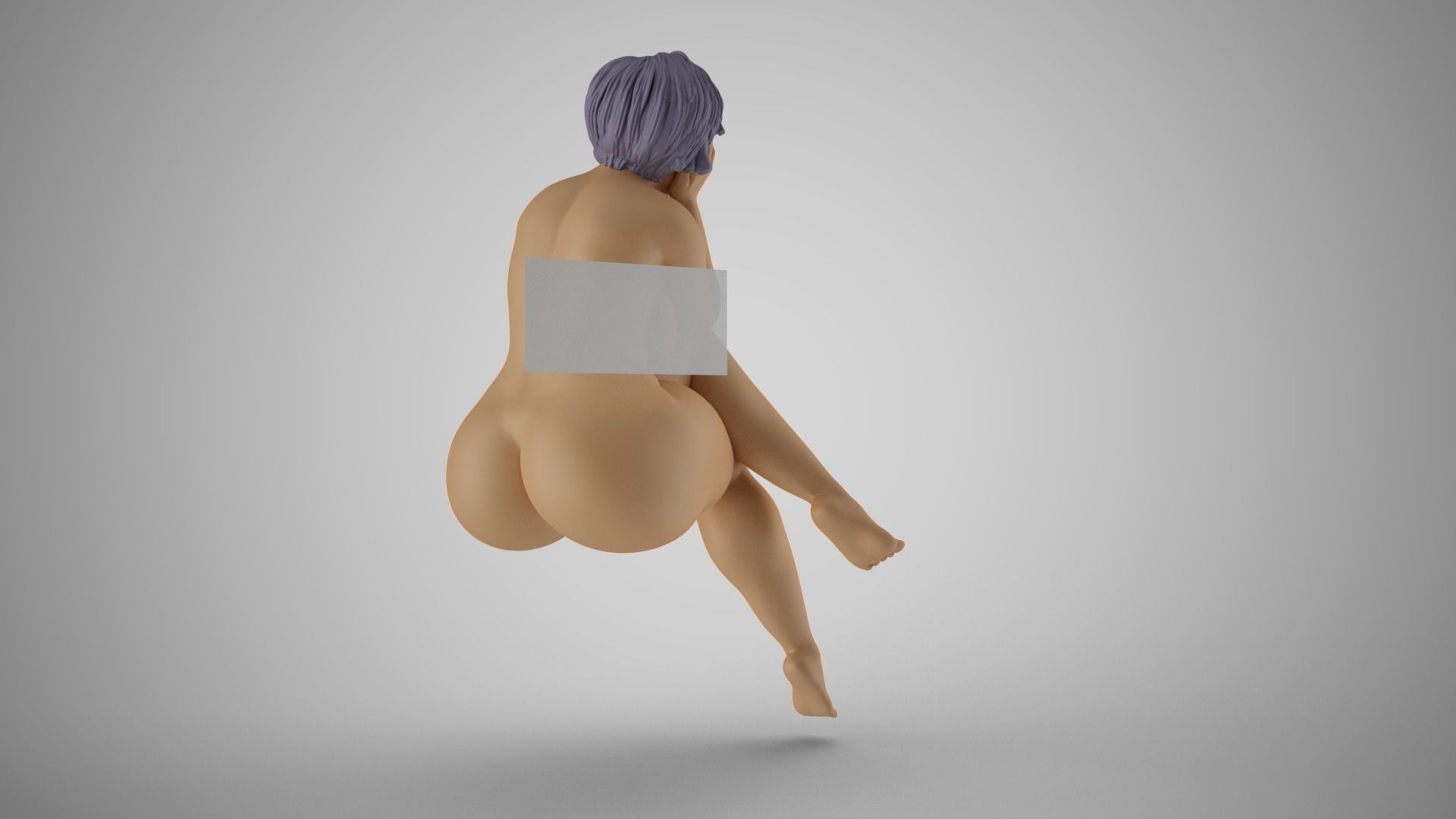 Woman with Hands on Face 3D print model_6