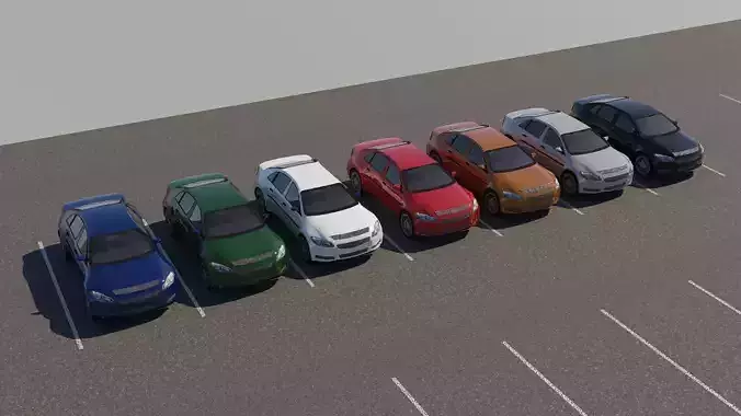 R3DP Low-Poly PBR American Cars - Chevy Malibu