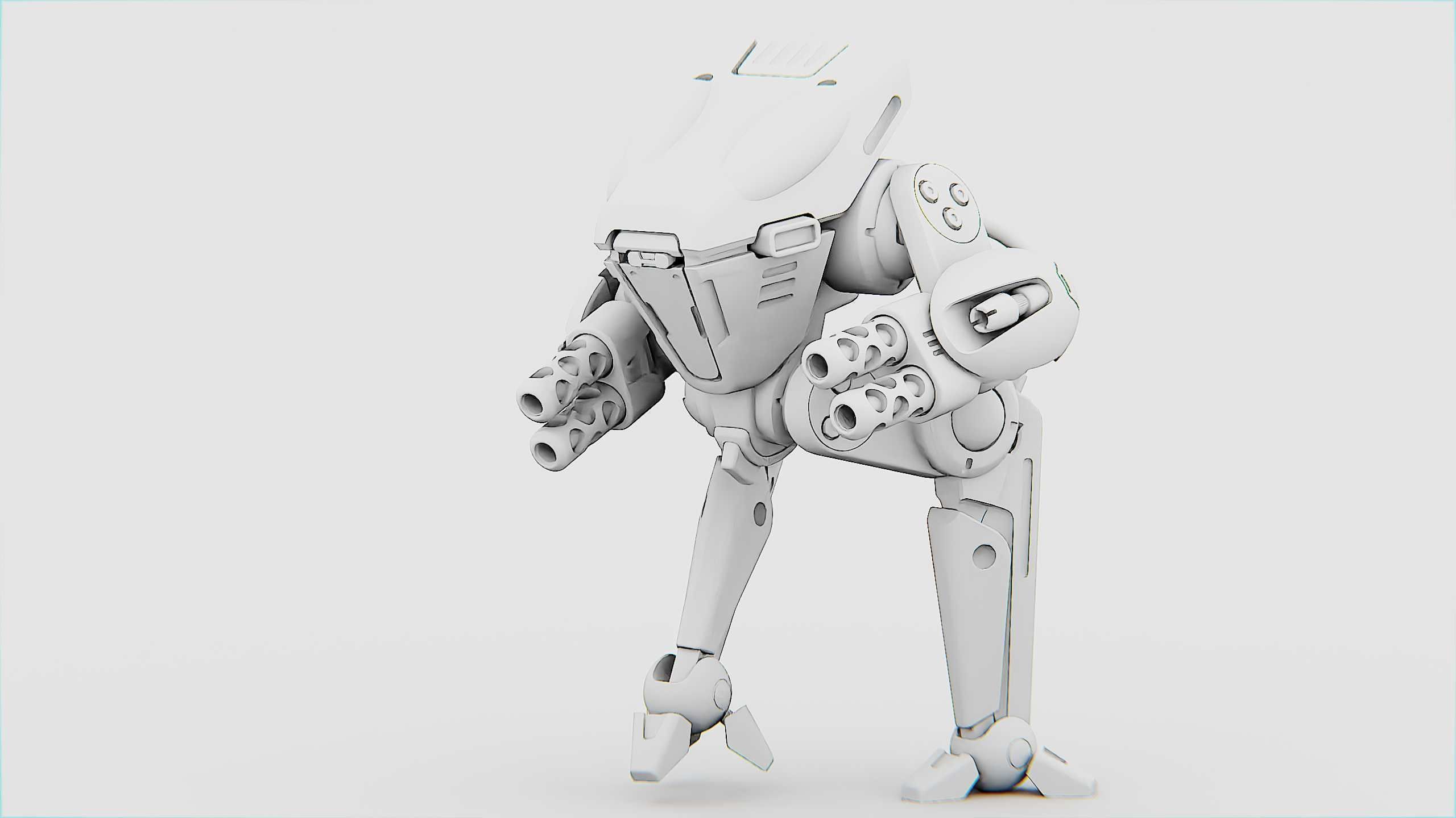 BATTLE DROID TORROUS Rigged for Unreal Engine - Unity - MIXAMO 3D model_32