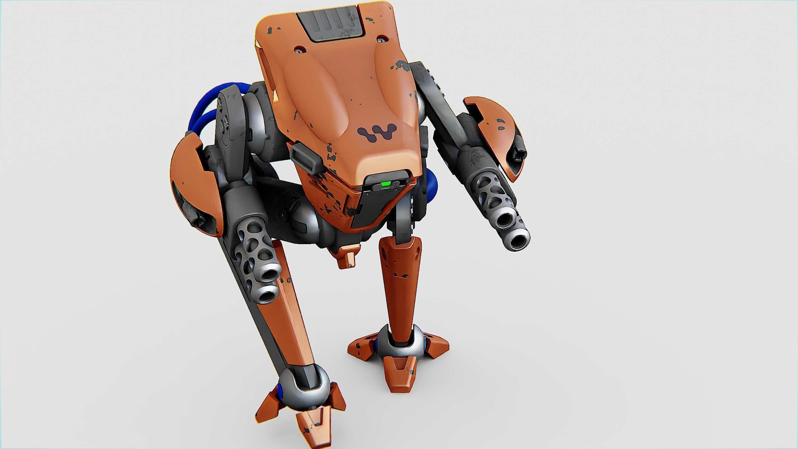 BATTLE DROID TORROUS Rigged for Unreal Engine - Unity - MIXAMO 3D model_26