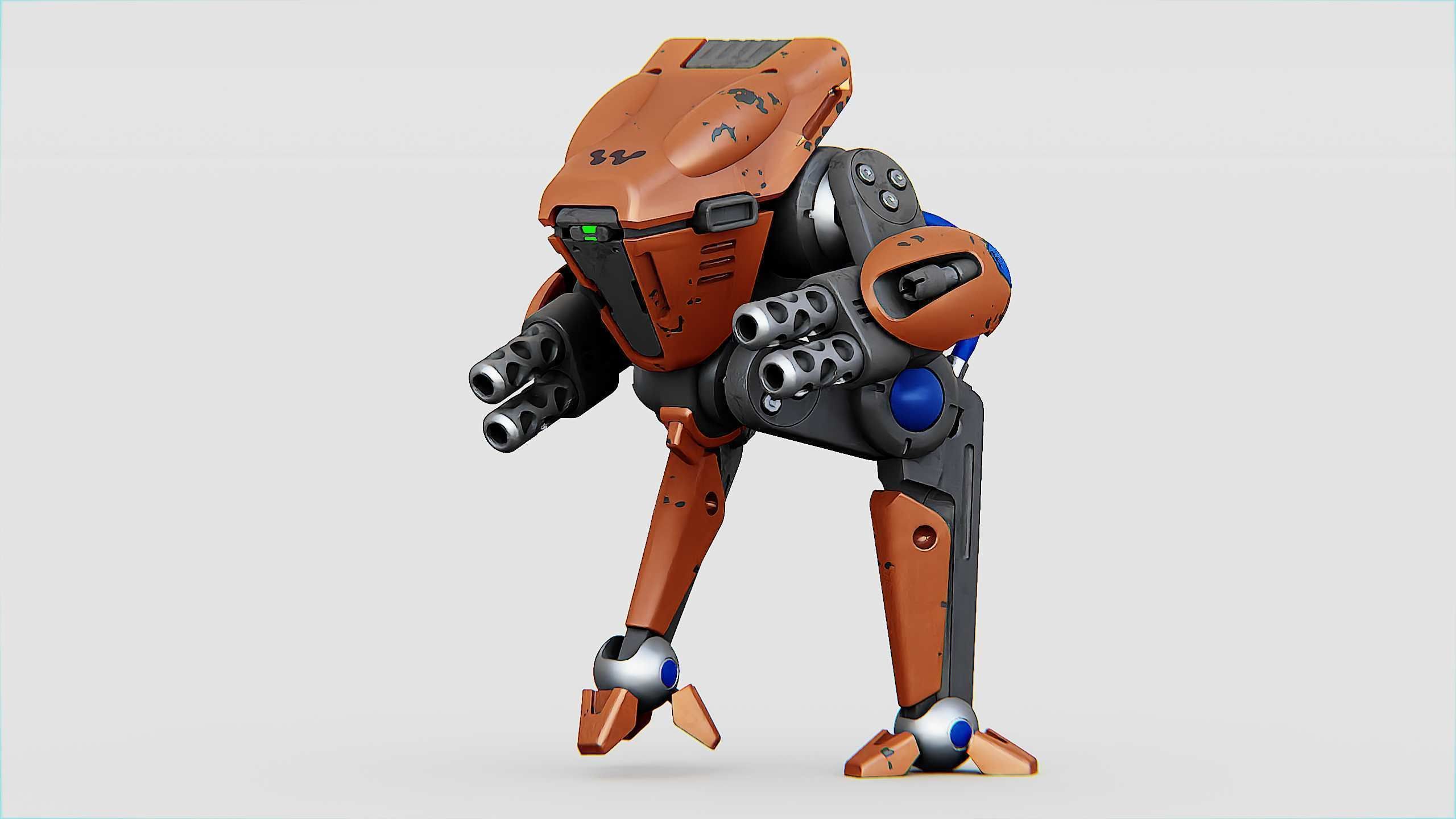 BATTLE DROID TORROUS Rigged for Unreal Engine - Unity - MIXAMO 3D model_2