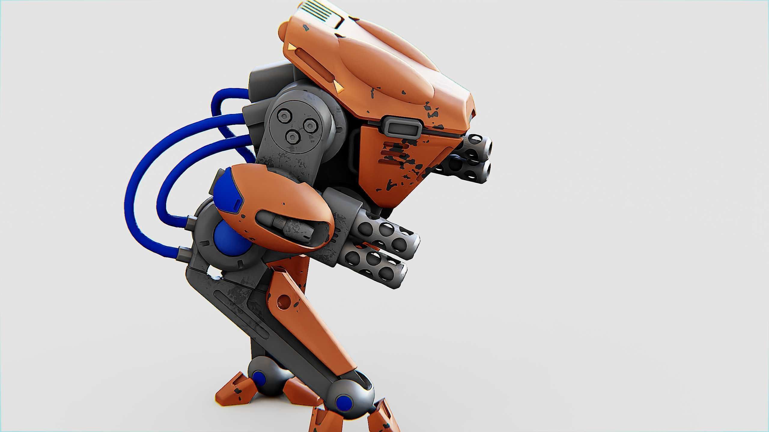BATTLE DROID TORROUS Rigged for Unreal Engine - Unity - MIXAMO 3D model_25