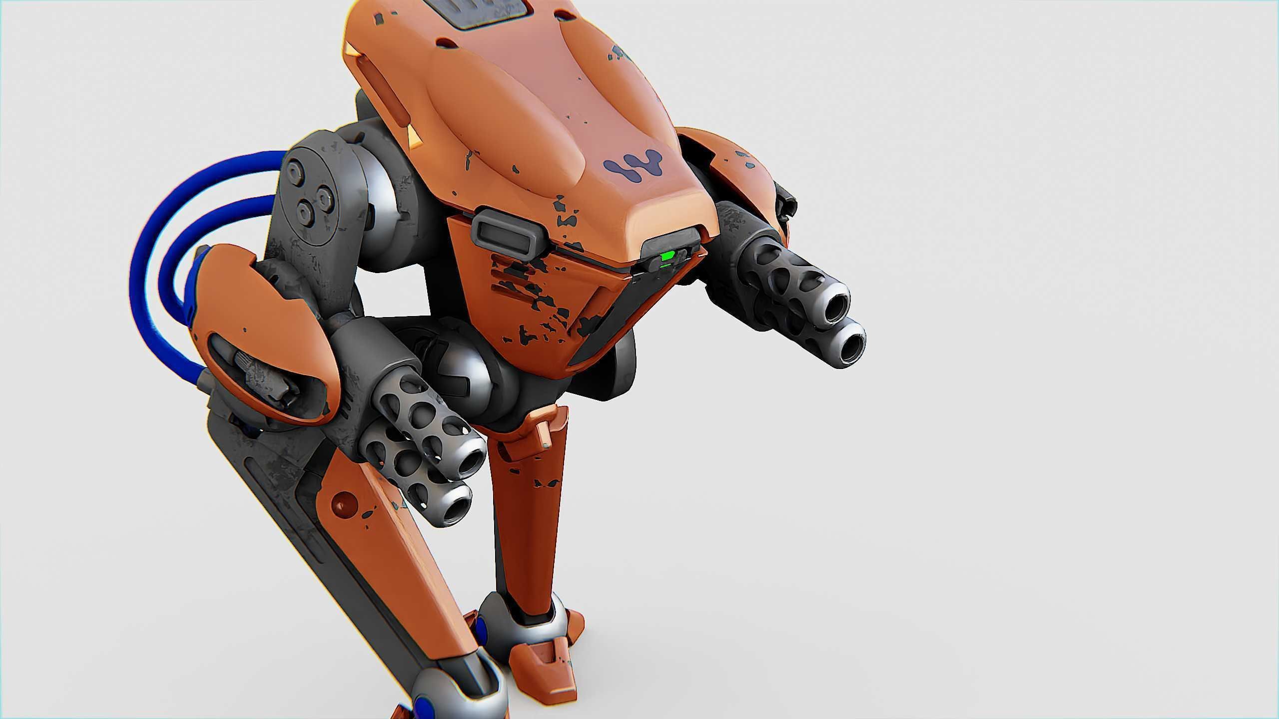 BATTLE DROID TORROUS Rigged for Unreal Engine - Unity - MIXAMO 3D model_23