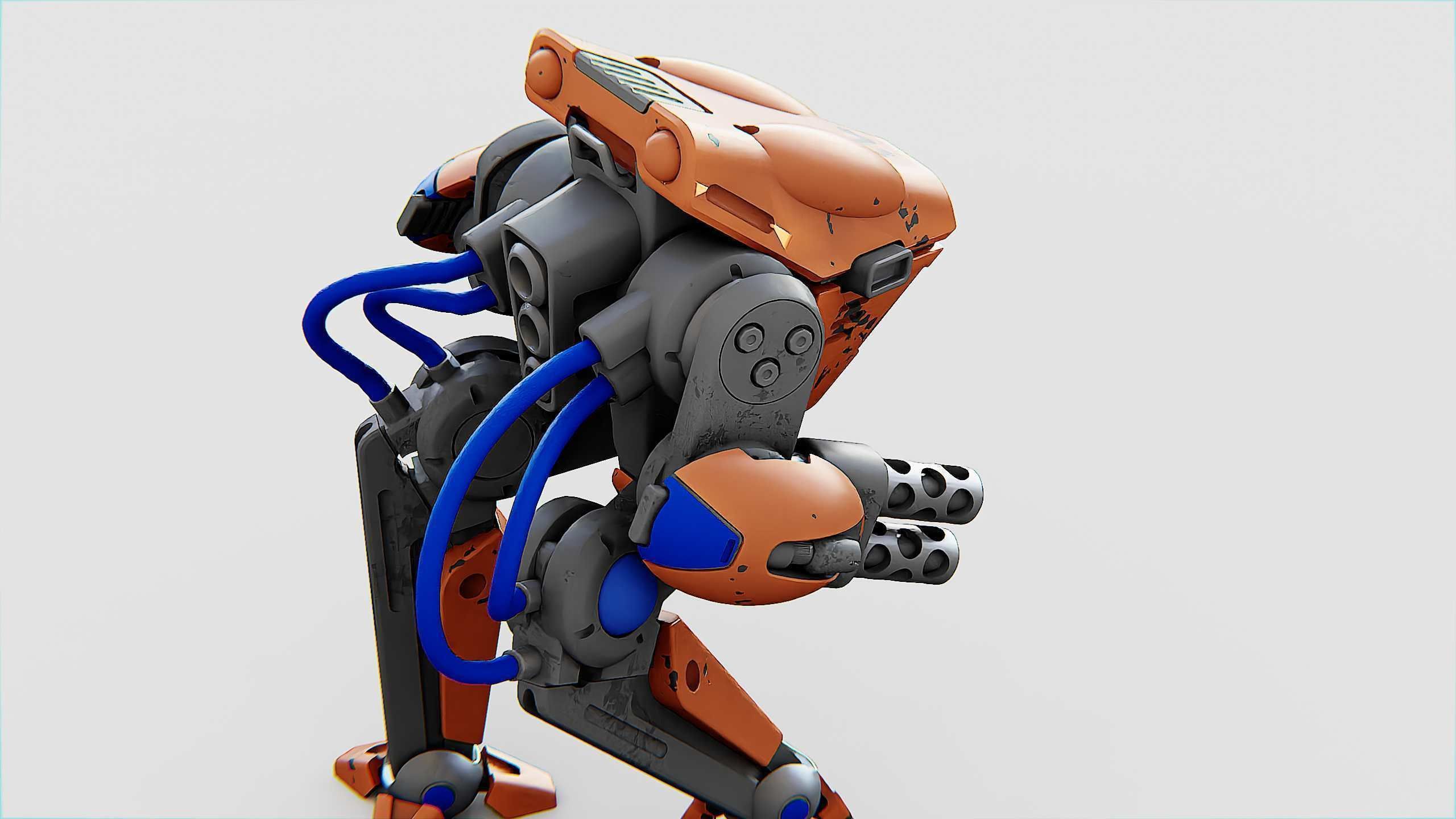 BATTLE DROID TORROUS Rigged for Unreal Engine - Unity - MIXAMO 3D model_29