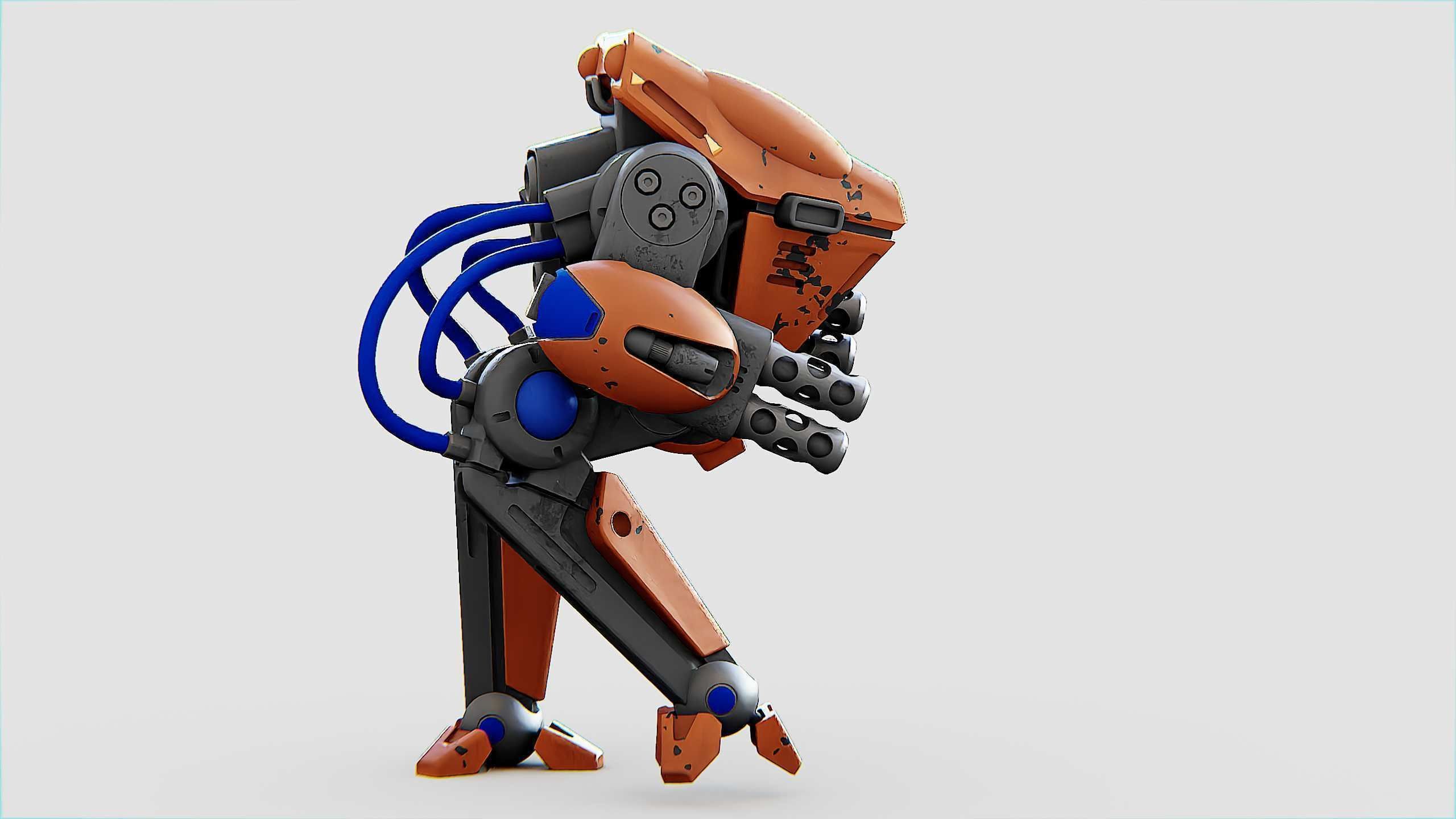 BATTLE DROID TORROUS Rigged for Unreal Engine - Unity - MIXAMO 3D model_17